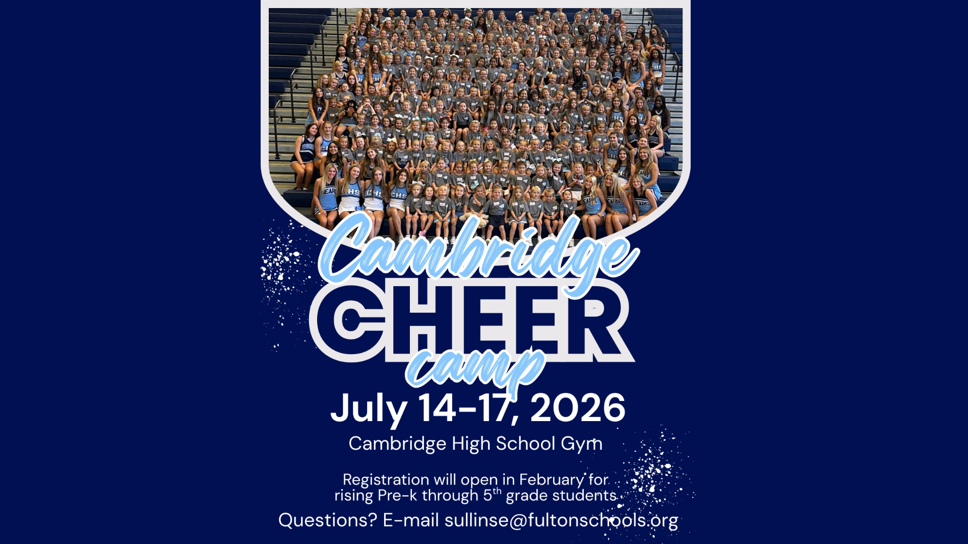 SOLD OUT! Cheer Mini Camp July 14-17