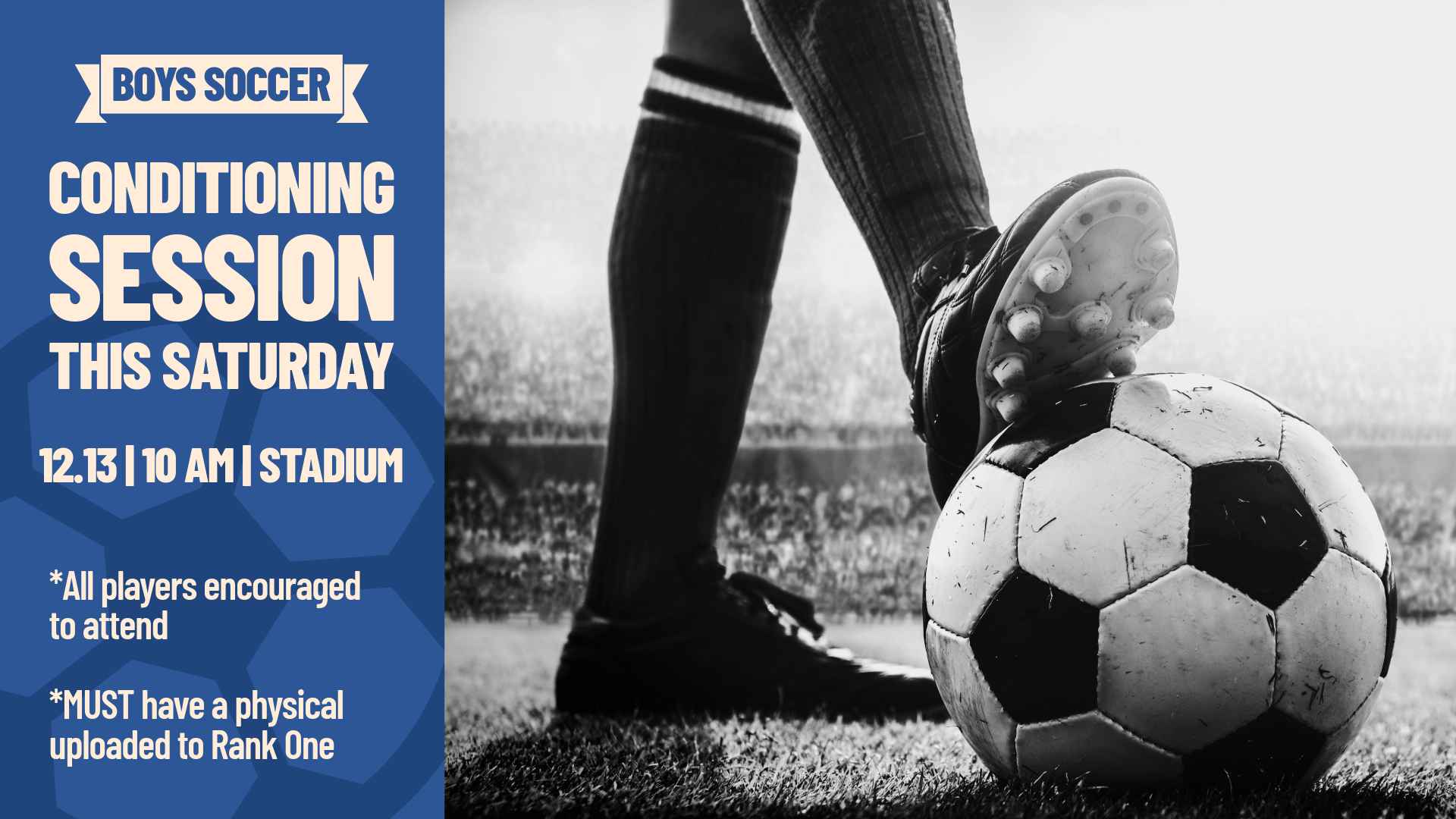 Conditioning Session | 12/13 at 10 am